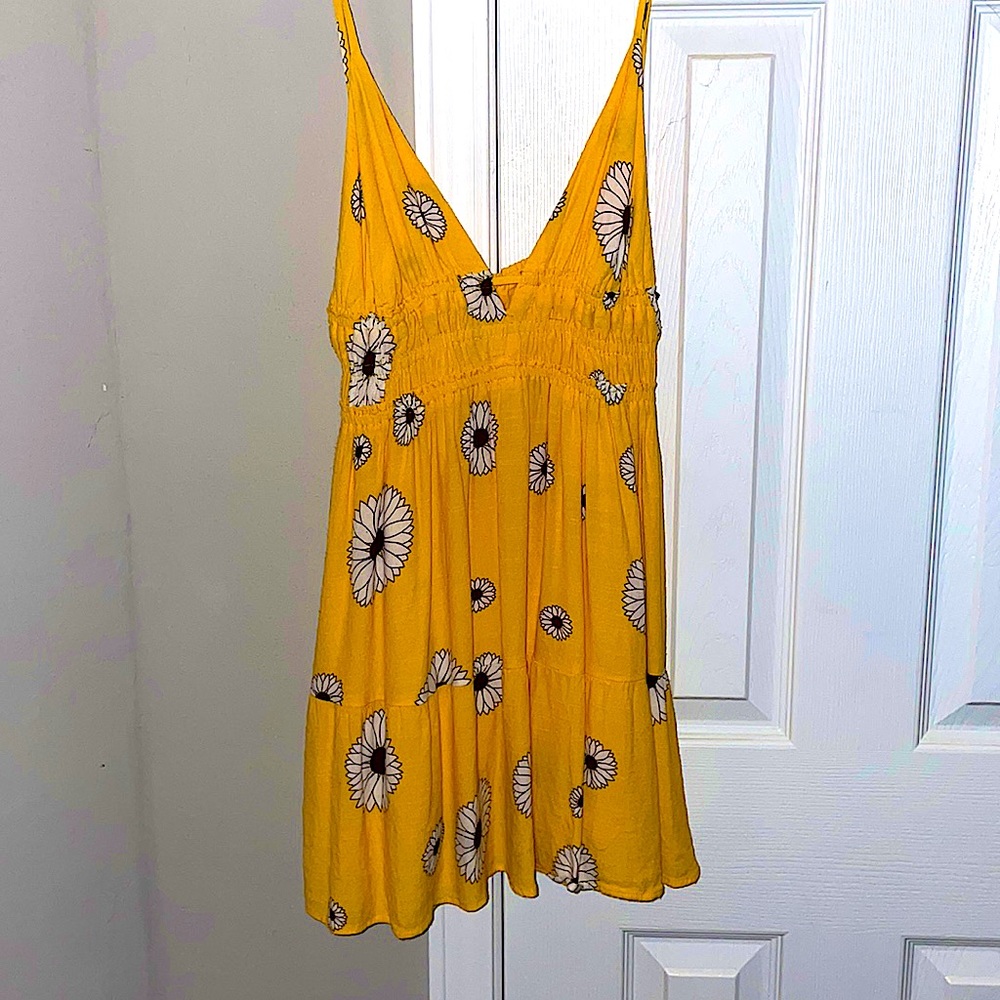 Urban Outfitters sundress. Yellow with sunflowers. Size M